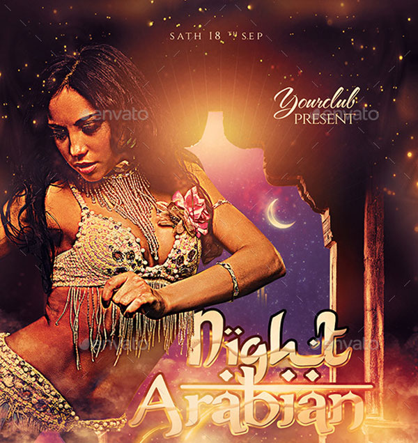 Arabian /Belly Dance Party Flyer