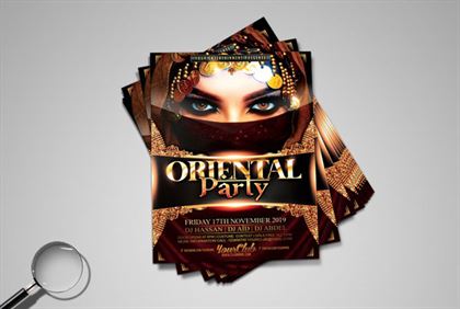 Arabian Oriental Party Flyer Template