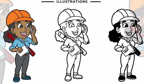 Architect Communicating With Client Cartoons