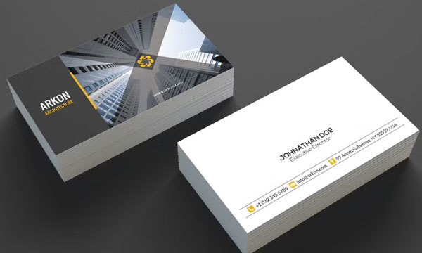Architecture Business Cards Printable Template