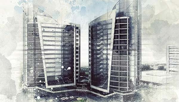 Architecture Sketch Art Photoshop Action