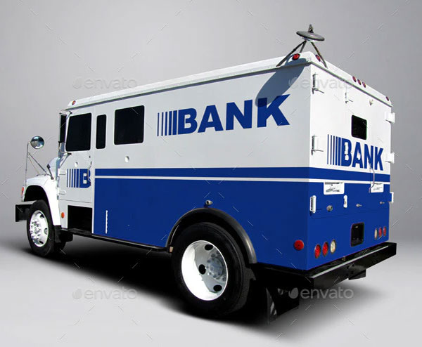 Armored Truck Wrap MockUp