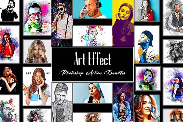 Art Effect Photoshop Action Bundles