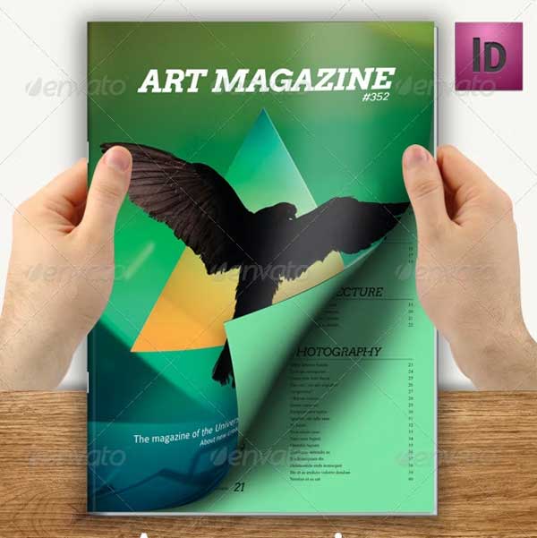Art Photoshop Magazine Template