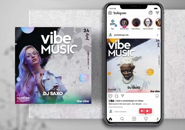 Artist Club Flyer Template