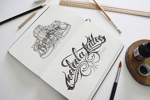 Artist Sketch Book Mockup Templates