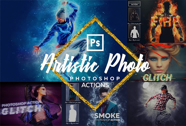 Artistic Photoshop Actions Bundle