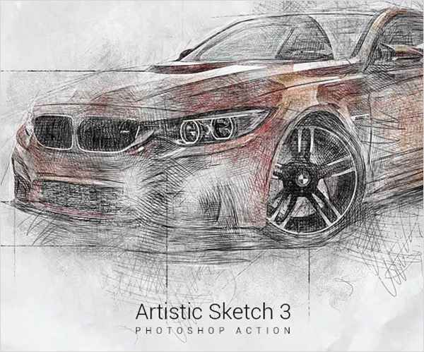 Artistic Sketch 3 Photoshop Action