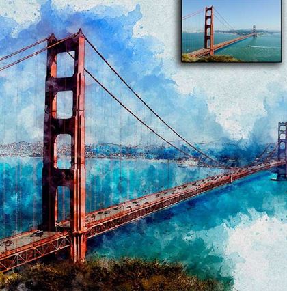 Artistic Watercolor Photoshop action