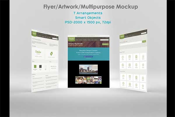 Artwork and Multipurpose Mockup Template