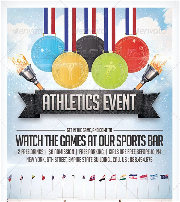 Athletics Sports Flyer Template