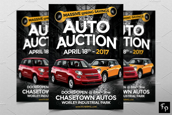 Auto Sales Flyer Template