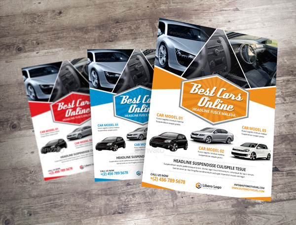 Automotive Car Sale Rental Marketing Flyer