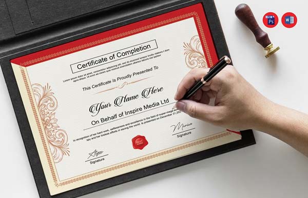 Award Certificate Template