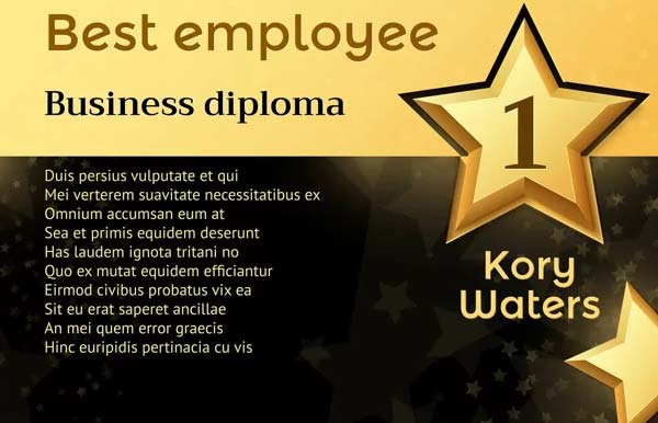 Award Sample Flyer Design