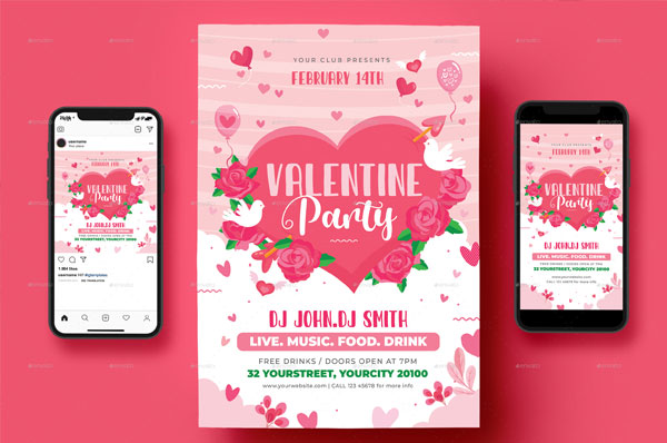 Awesome Valentine Flyer Template