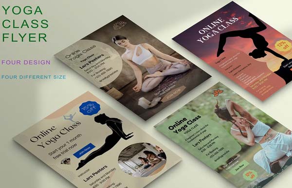 Awesome Yoga Flyer Template Bundle