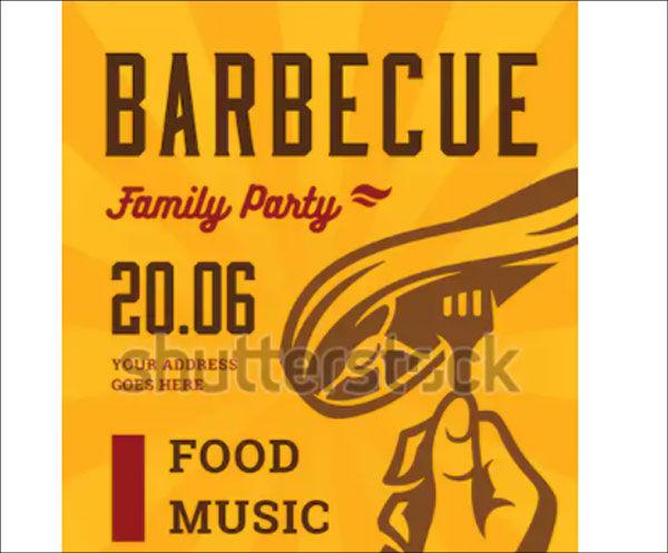 BBQ Cookout Event Flyer Template