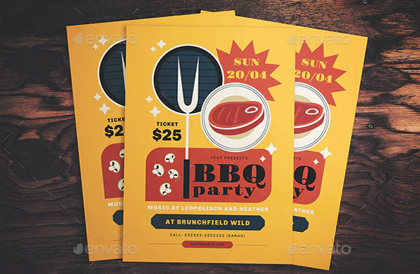 BBQ Event Flyer