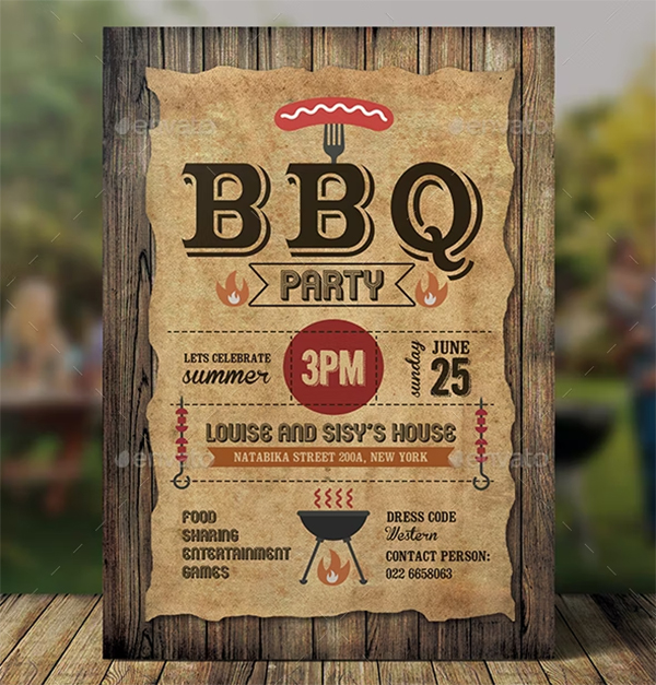 Sample BBQ Invitation Templates