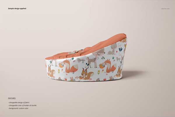 Baby Bean Bag Mockup Set