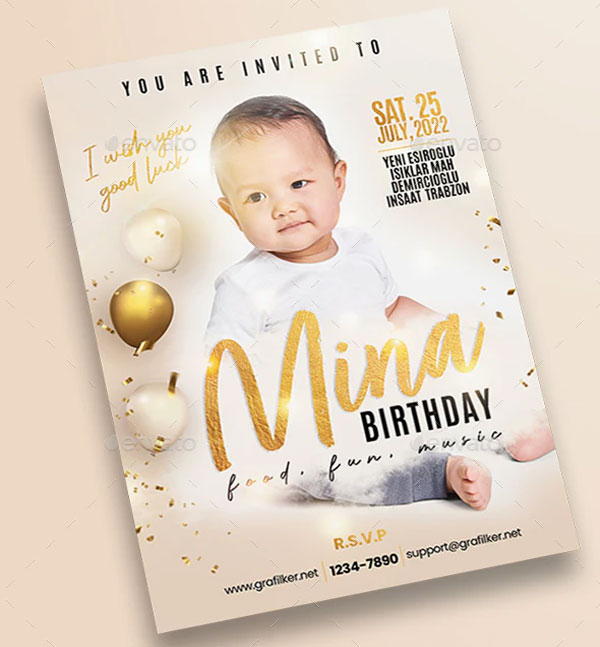 Baby Event Flyer Templates