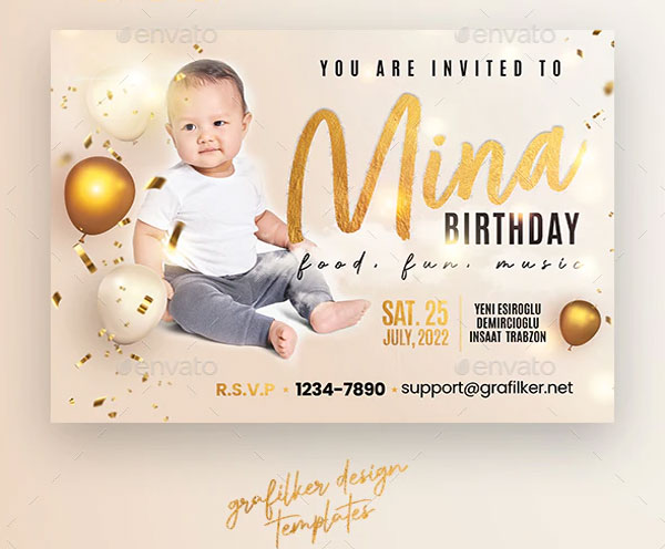 Baby Event PSD Flyer Template
