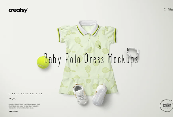 Baby Polo Dress Mockups