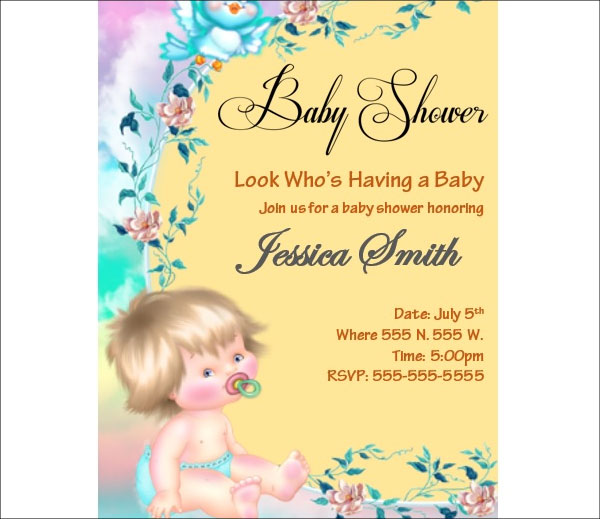 Baby Shower Event Flyer Templates