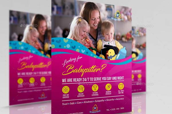 Babysitter Flyer Template