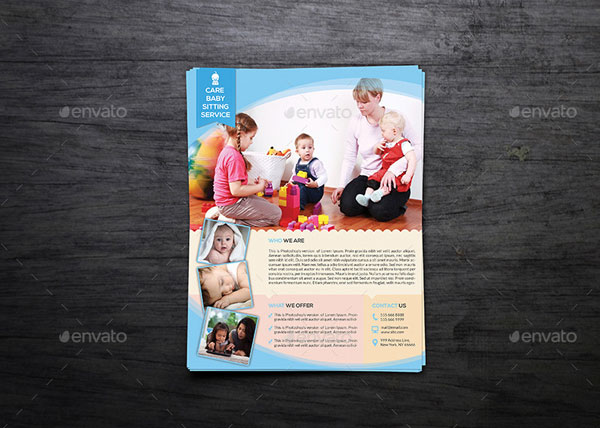 Babysitting & Daycare Flyer Template