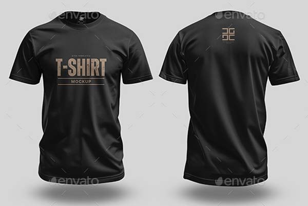 Back T-Shirt Editable Mockups