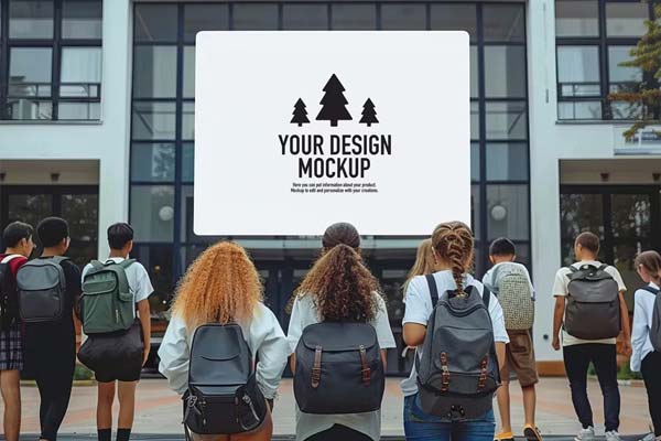 Back To School Billboard Mockup