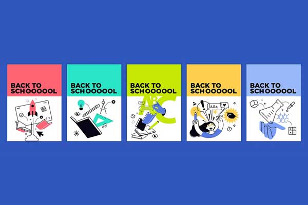 Back to School Tutorial Center Banners