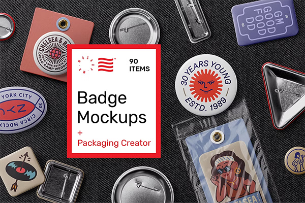 Badge Mockups Packaging Creator