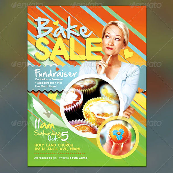 Bake Sale Church Fundraiser Flyer Template