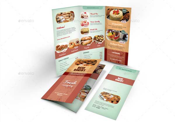 Bake Sale Menu Brochure