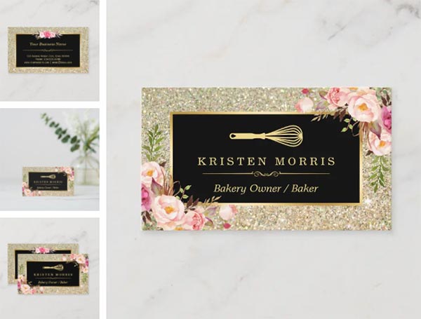 Bakery Chef Whisk Logo and Business Card