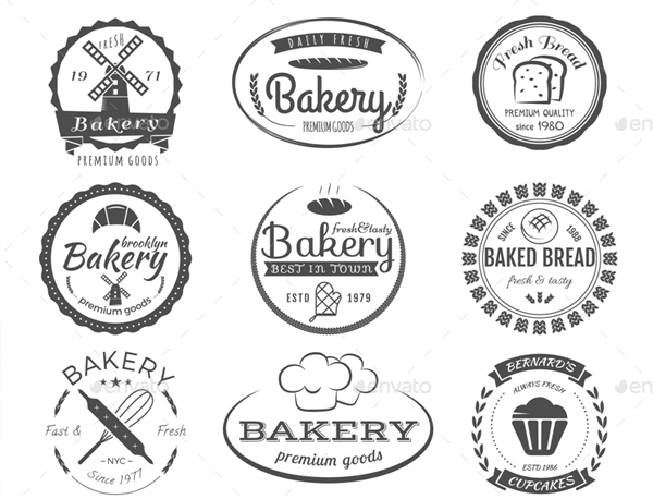 Bakery Logos & Badges