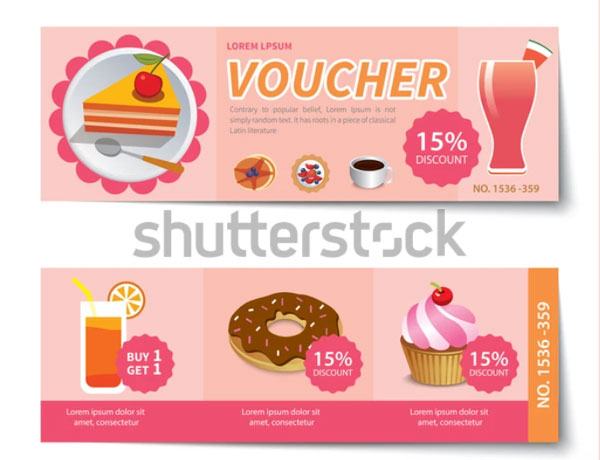 Bakery and Drink Voucher Discount Template Design
