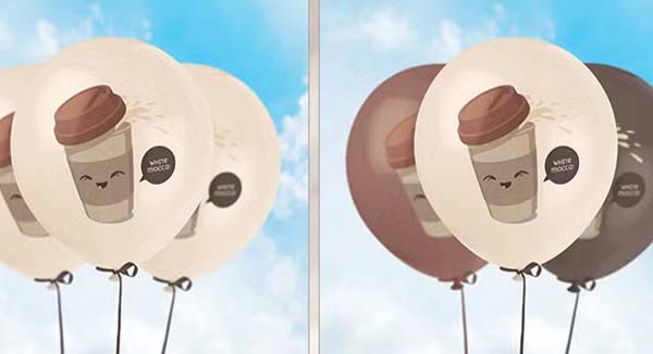 Balloon Garland Mockup Free