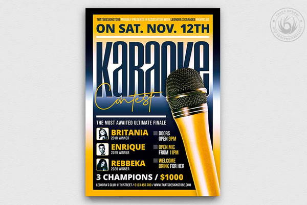 Band Flyer Templates Photoshop Free
