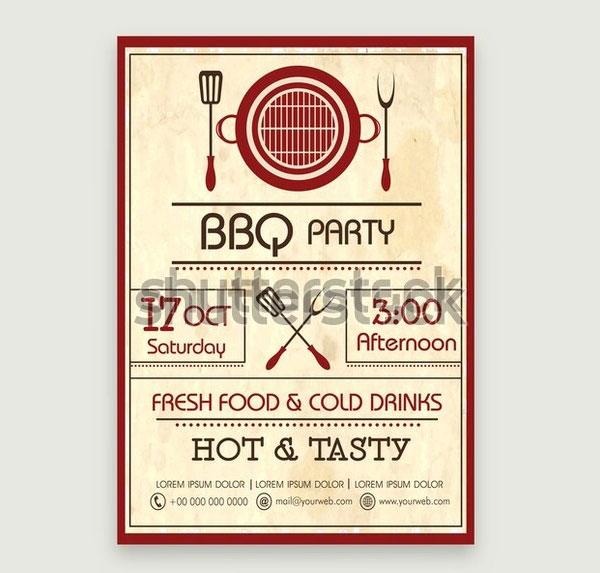 Barbeque Night Party Celebration Flyer