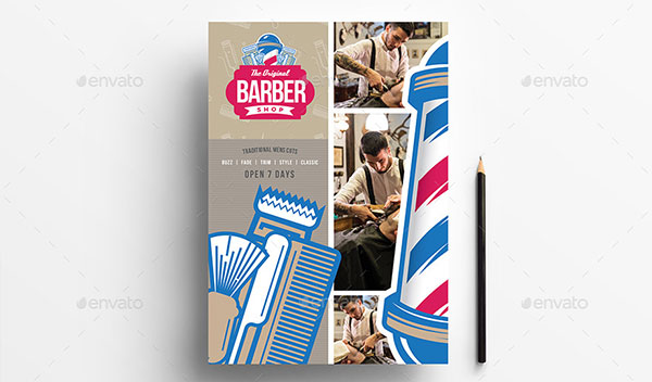 Barber Shop Book Advertisement Template