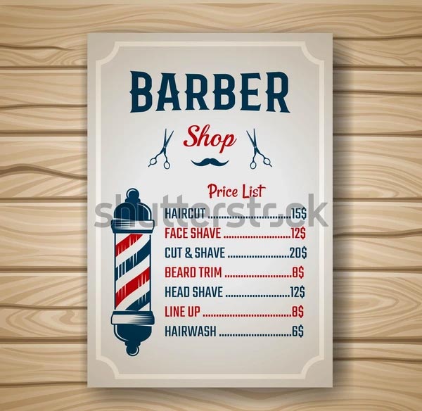Barber shop Colored Flyer