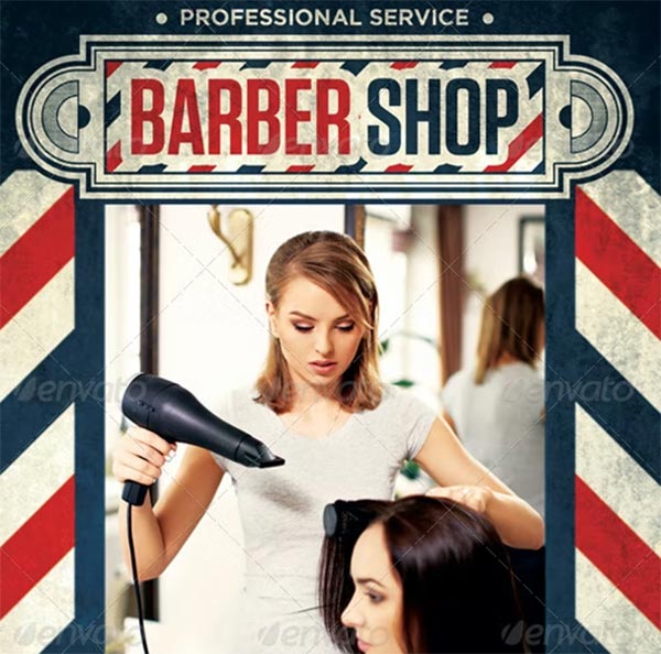 BarberShop PSD Flyer Template