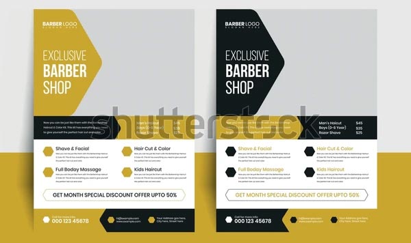 Barbershop Editable Flyer Template