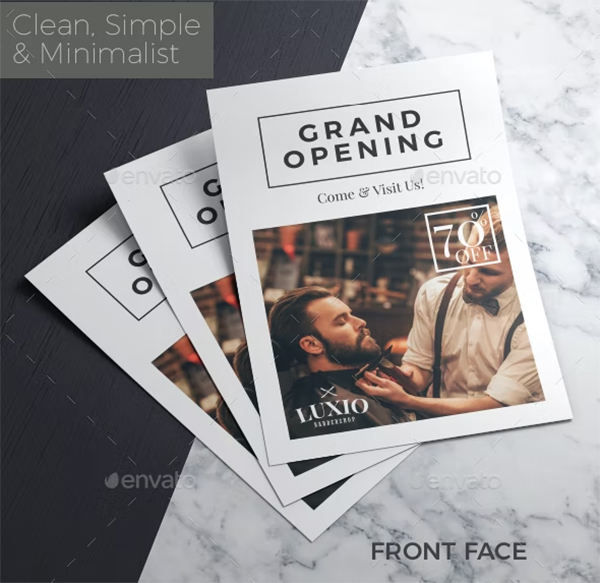 Barbershop Grand Opening Flyer Template