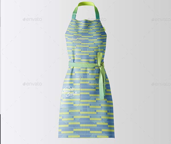 Barista Editable Apron Mockups Download