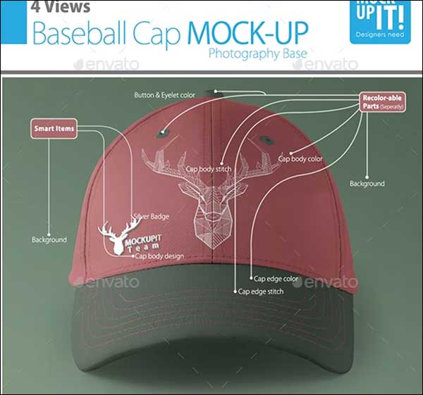 Baseball Cap Mockup
